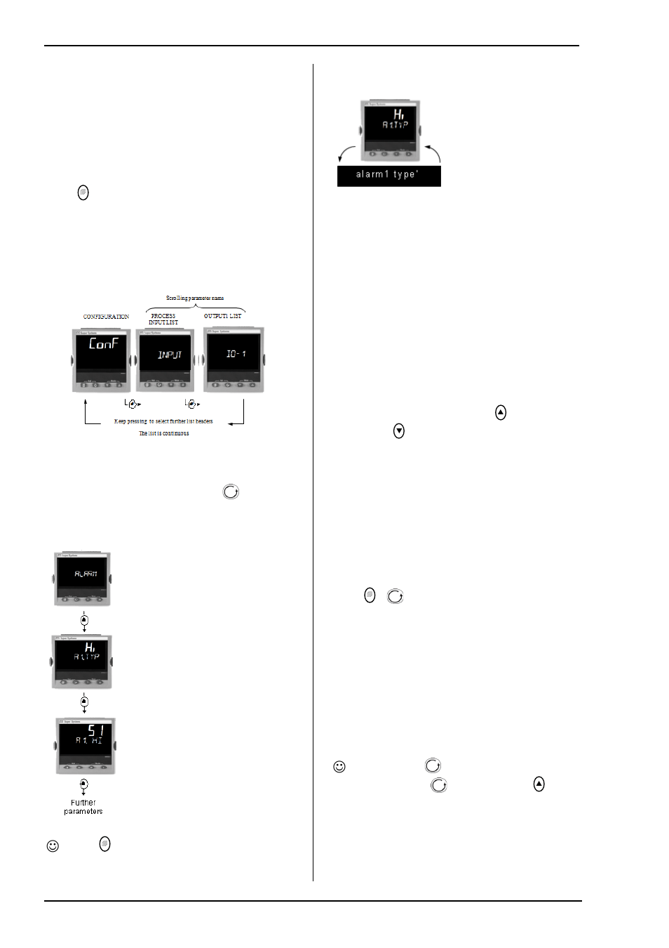 3 parameter lists, 1 to choose parameter list headers, 2 to locate a parameter | 3 how parameters are displayed, 4 to change a parameter value, 5 to return to the home display, 6 time out, Parameter lists, To choose parameter list headers, To locate a parameter | Super Systems 3L Series User Manual | Page 20 / 54