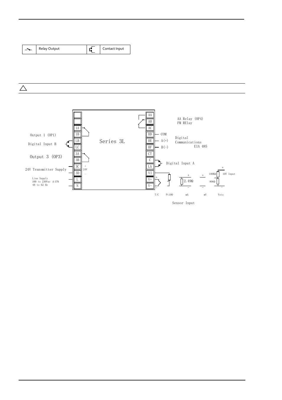 5 step 2: wiring, 6 terminal layout series 3l indicators, Step 2: wiring | Terminal layout series 3l indicators, Series 3l | Super Systems 3L Series User Manual | Page 6 / 54