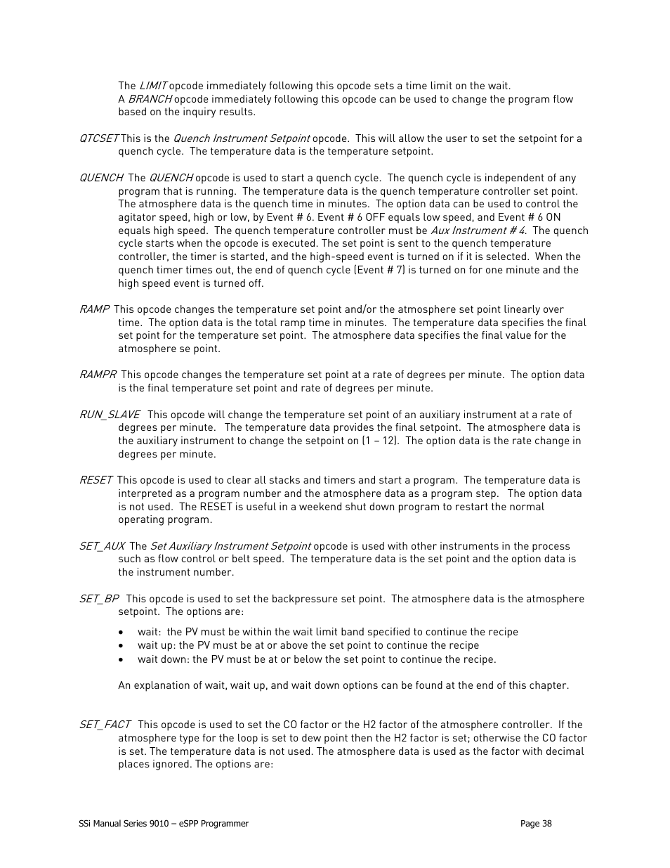 Super Systems 9010 Series User Manual | Page 38 / 66