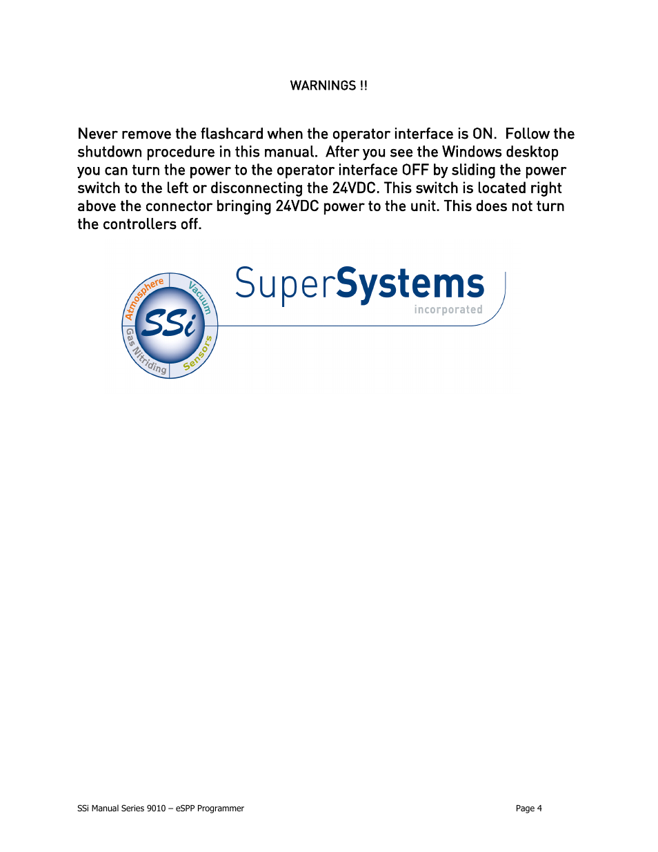 Super Systems 9010 Series User Manual | Page 4 / 66