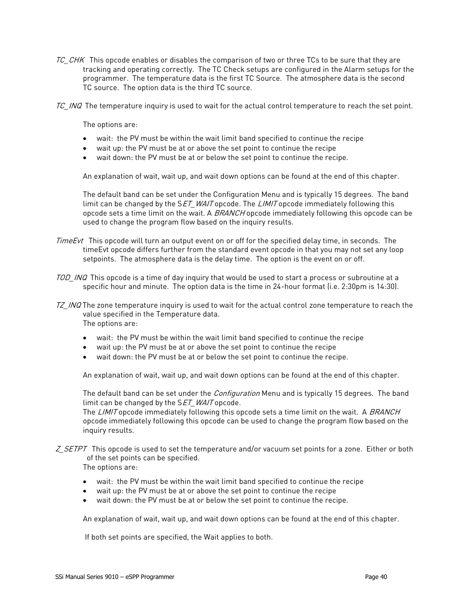 Super Systems 9010 Series User Manual | Page 40 / 66