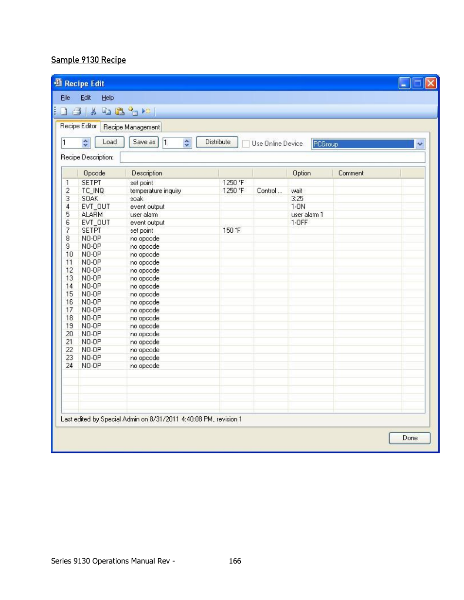 Ample, Ecipe | Super Systems 9130 Series User Manual | Page 167 / 174