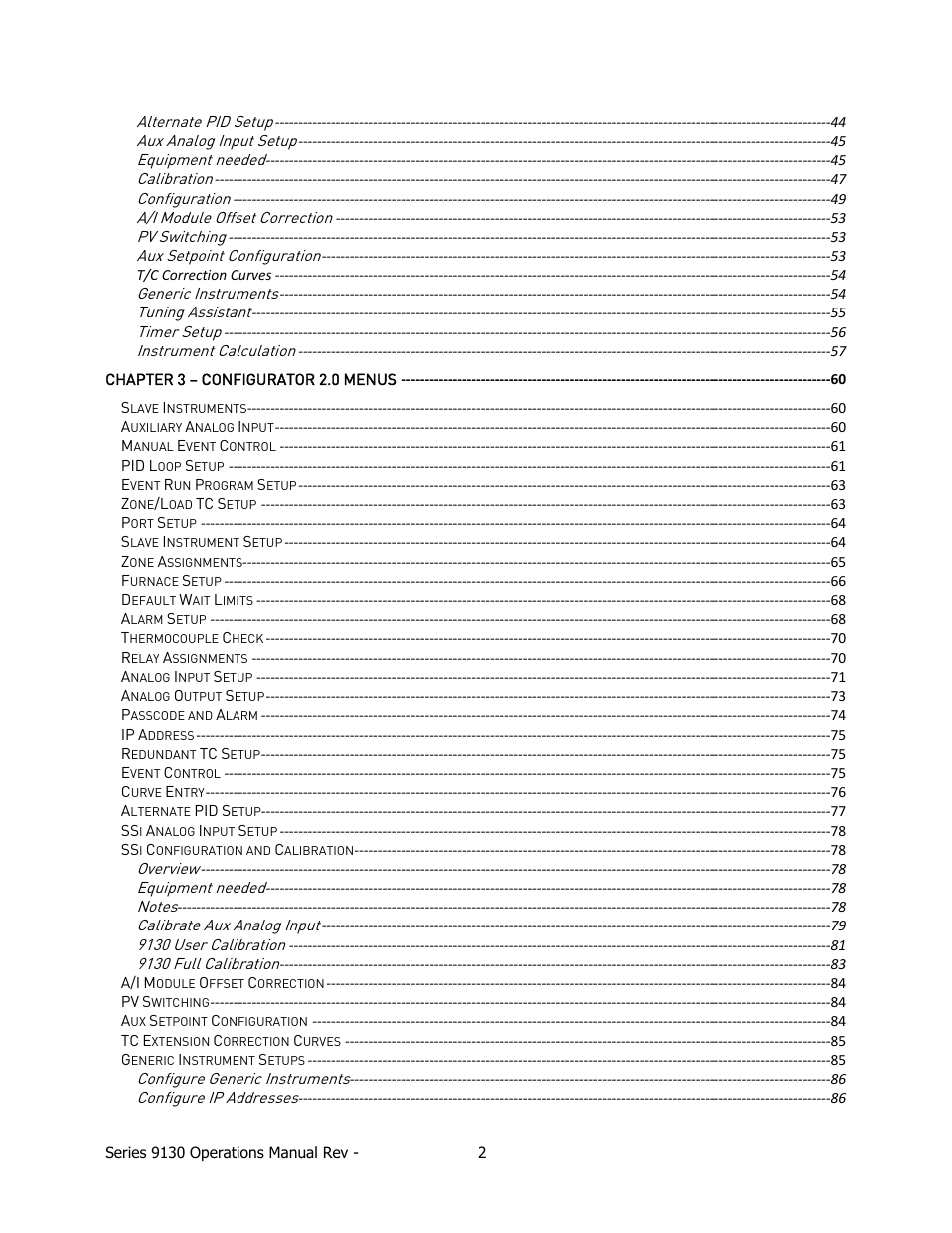 Super Systems 9130 Series User Manual | Page 3 / 174
