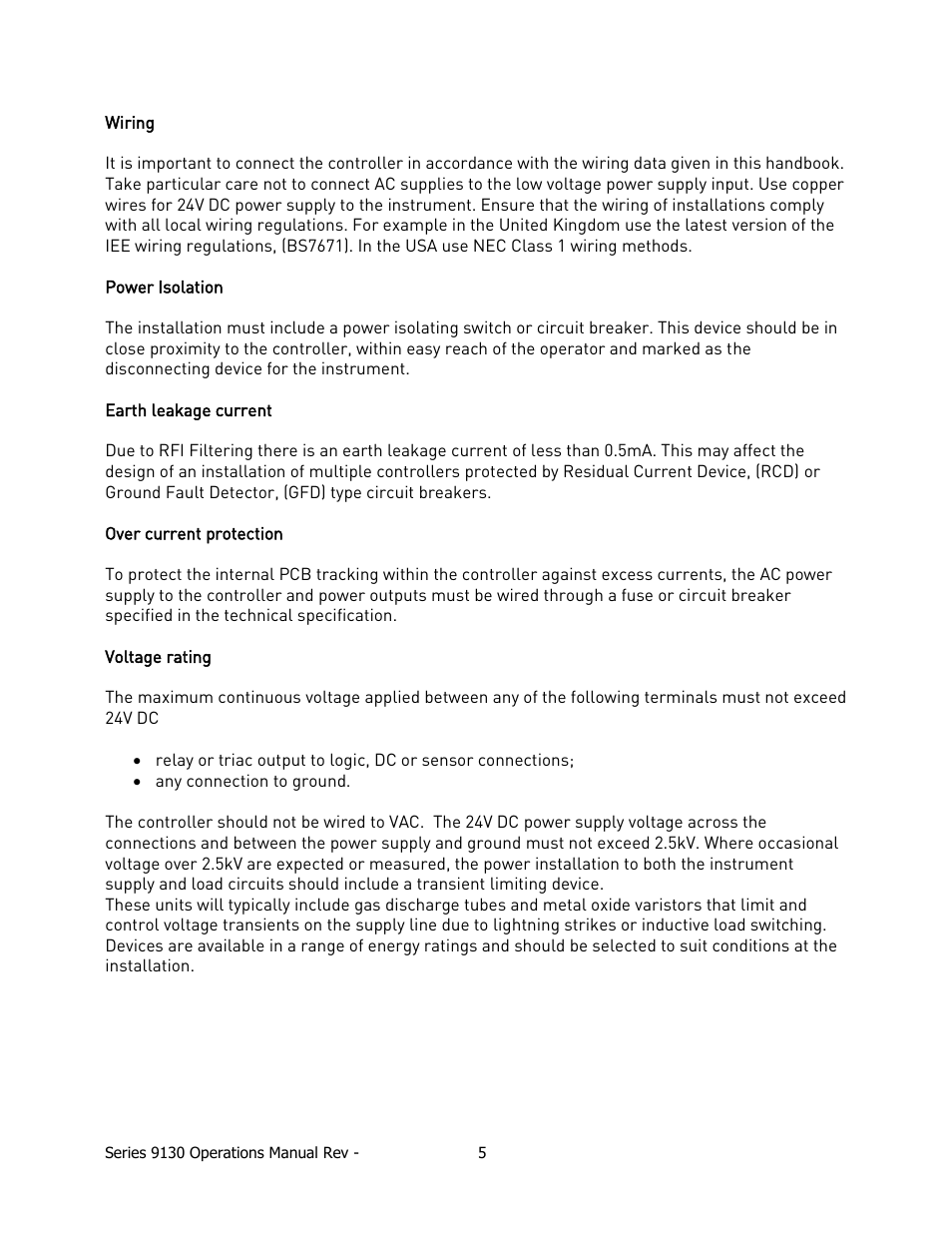 Super Systems 9130 Series User Manual | Page 6 / 174
