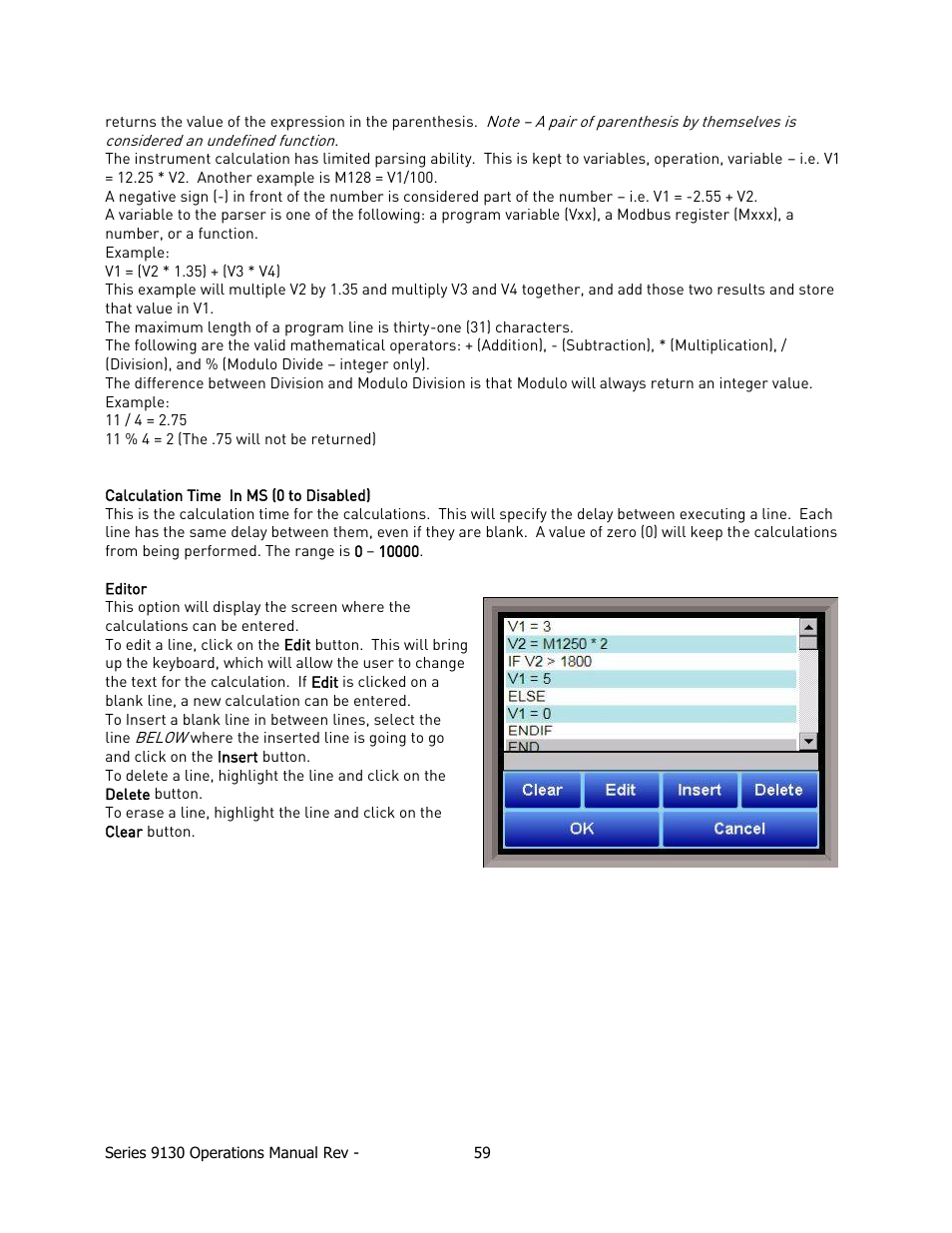Super Systems 9130 Series User Manual | Page 60 / 174