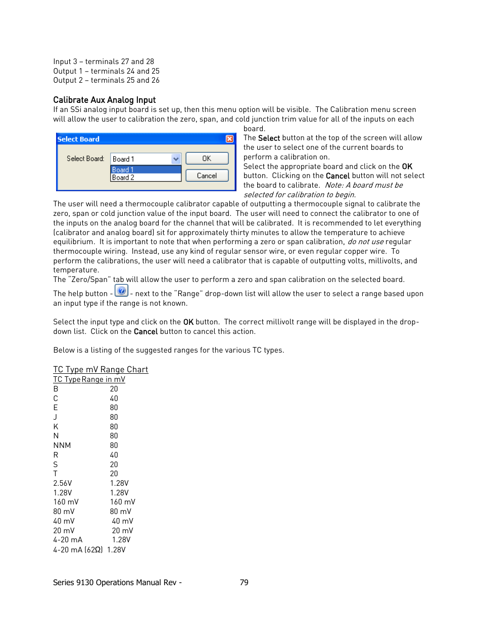 Calibrate aux analog input | Super Systems 9130 Series User Manual | Page 80 / 174