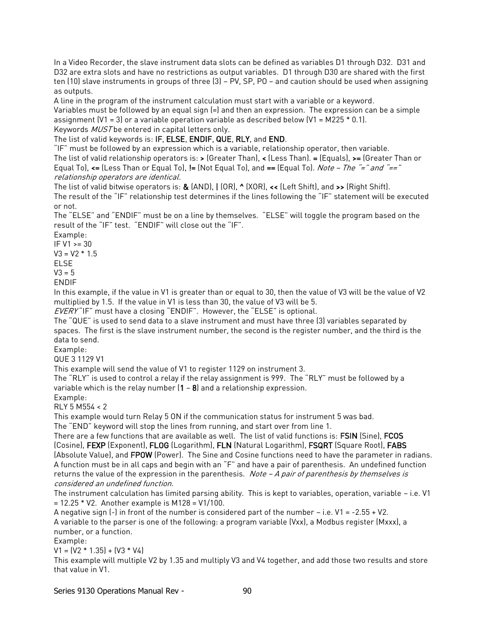 Super Systems 9130 Series User Manual | Page 91 / 174