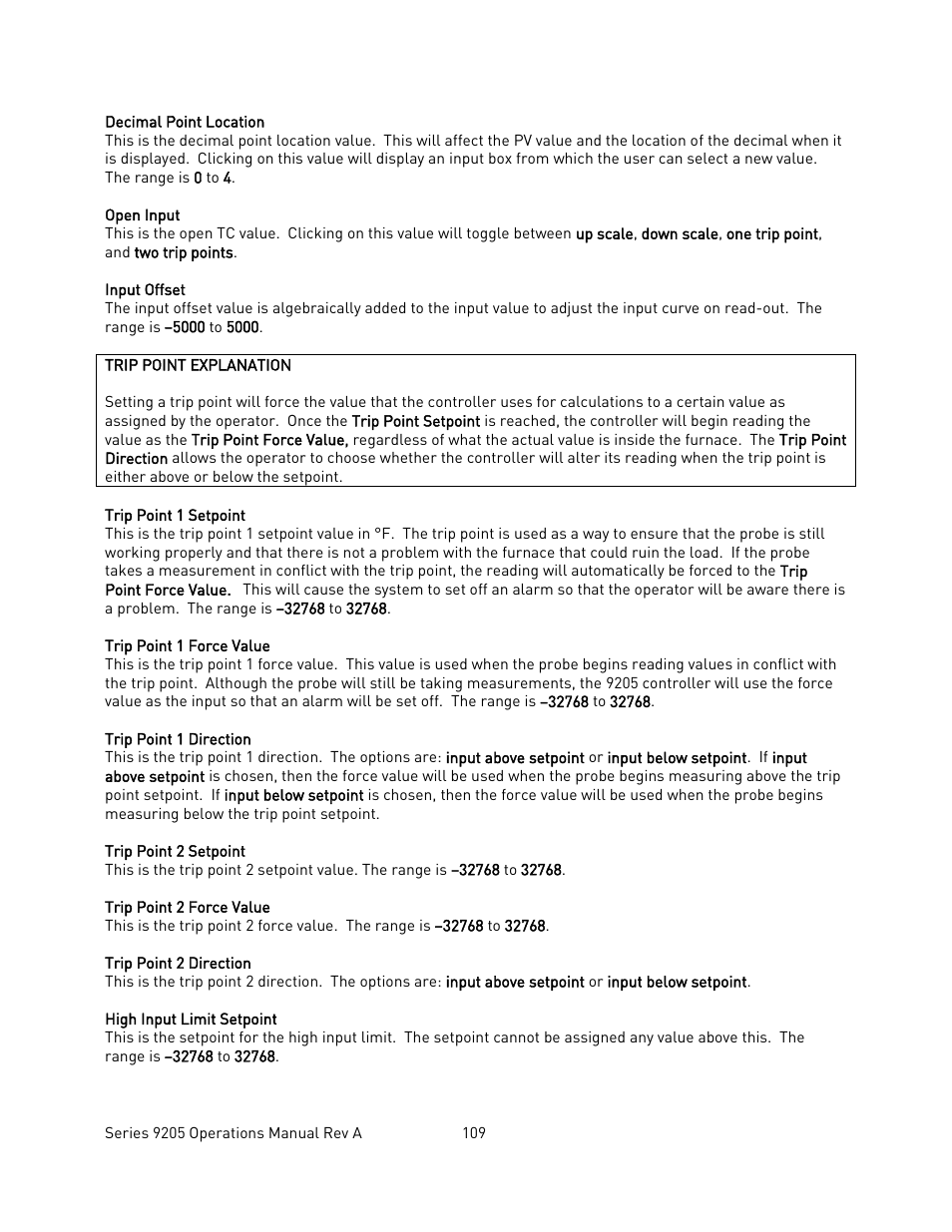 Super Systems 9205 Series User Manual | Page 110 / 235