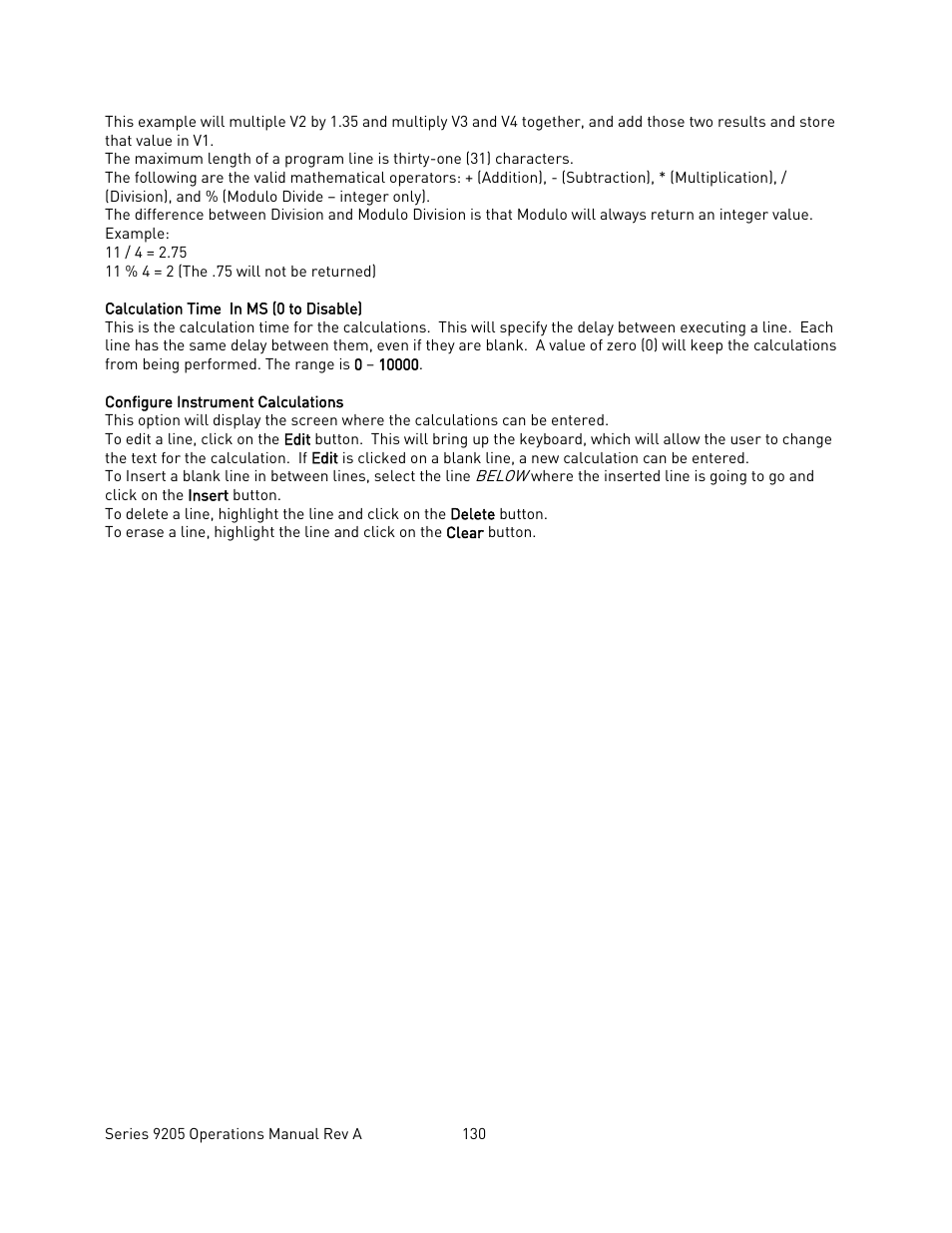 Super Systems 9205 Series User Manual | Page 131 / 235