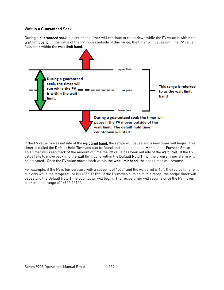 Wait in a guaranteed soak, Ait in a, Uaranteed | Super Systems 9205 Series User Manual | Page 135 / 235