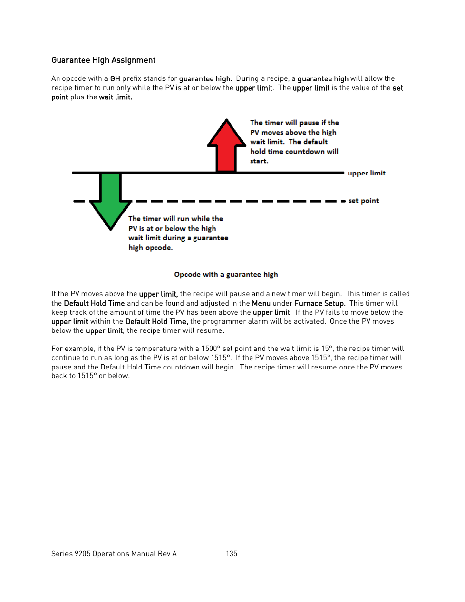 Guarantee high assignment, Uarantee, Ssignment | Super Systems 9205 Series User Manual | Page 136 / 235
