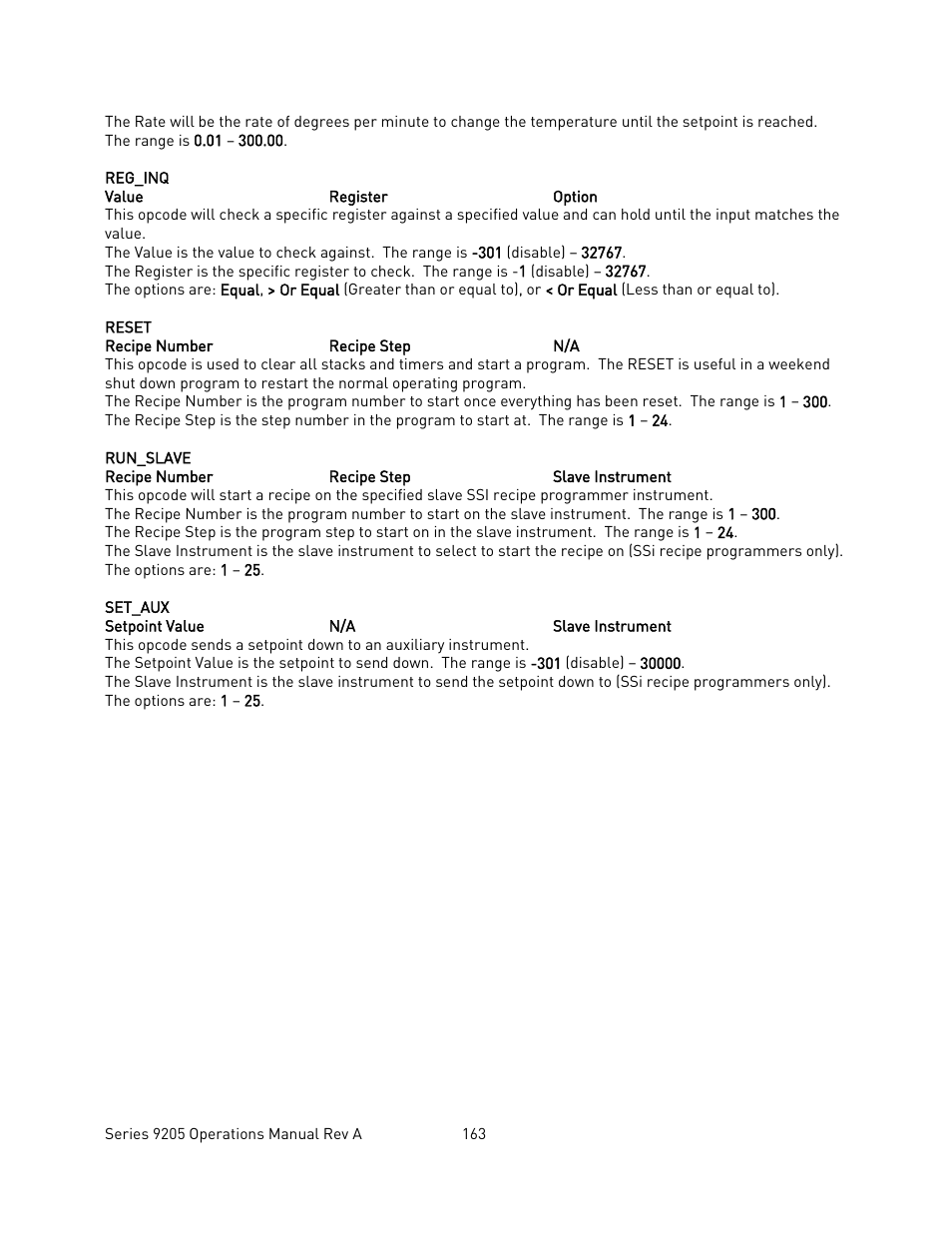 Super Systems 9205 Series User Manual | Page 164 / 235