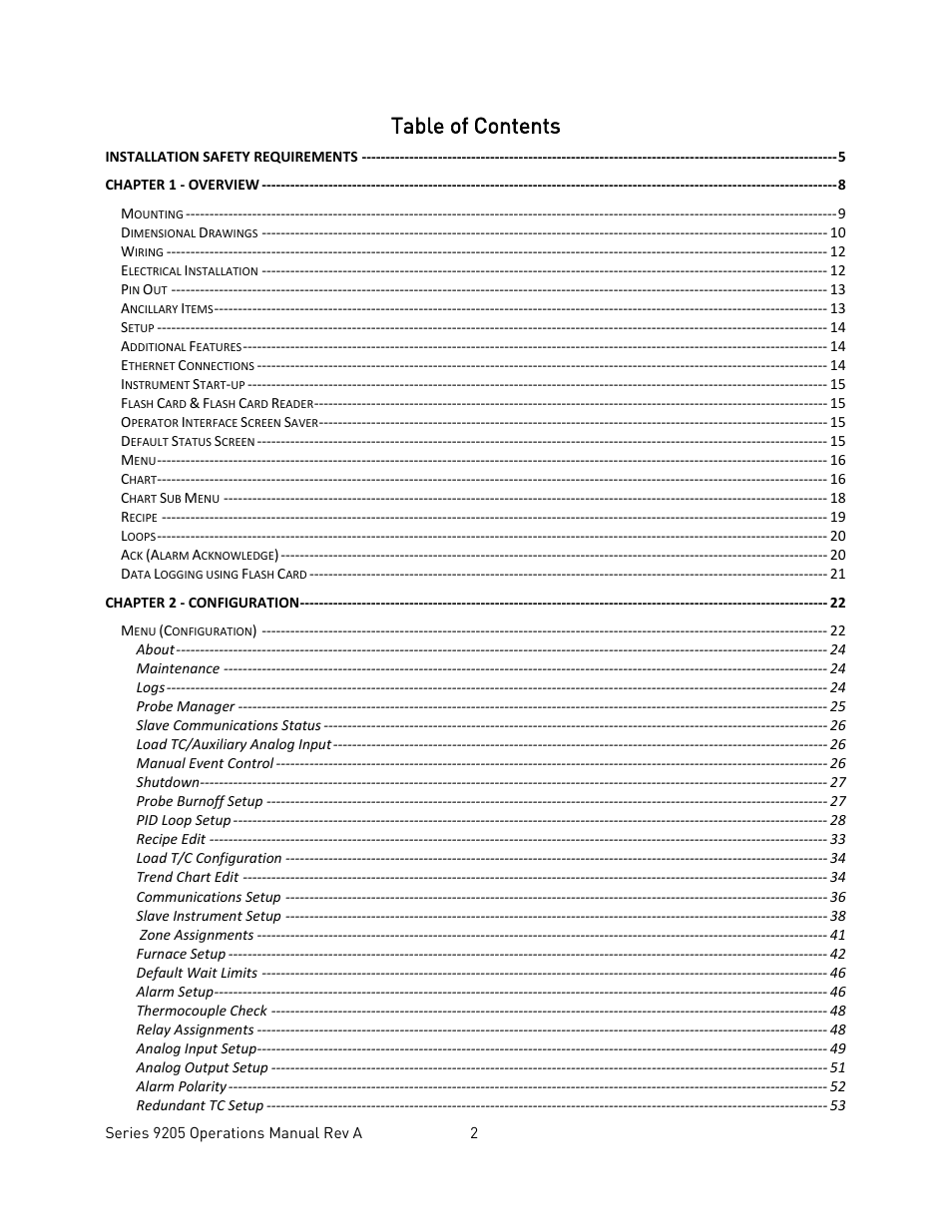 Super Systems 9205 Series User Manual | Page 3 / 235