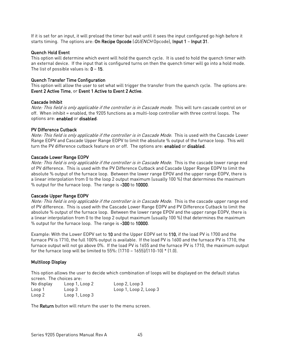 Super Systems 9205 Series User Manual | Page 46 / 235