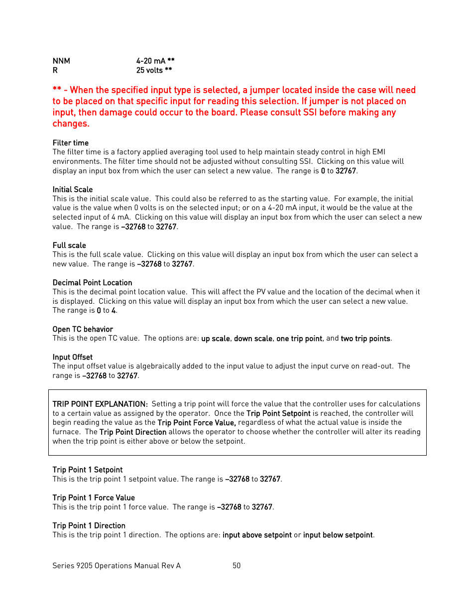 Super Systems 9205 Series User Manual | Page 51 / 235