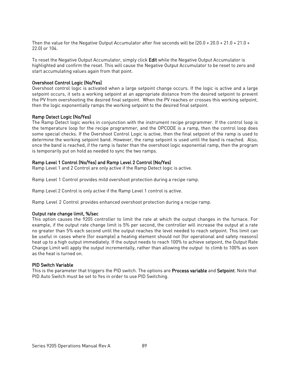 Super Systems 9205 Series User Manual | Page 90 / 235