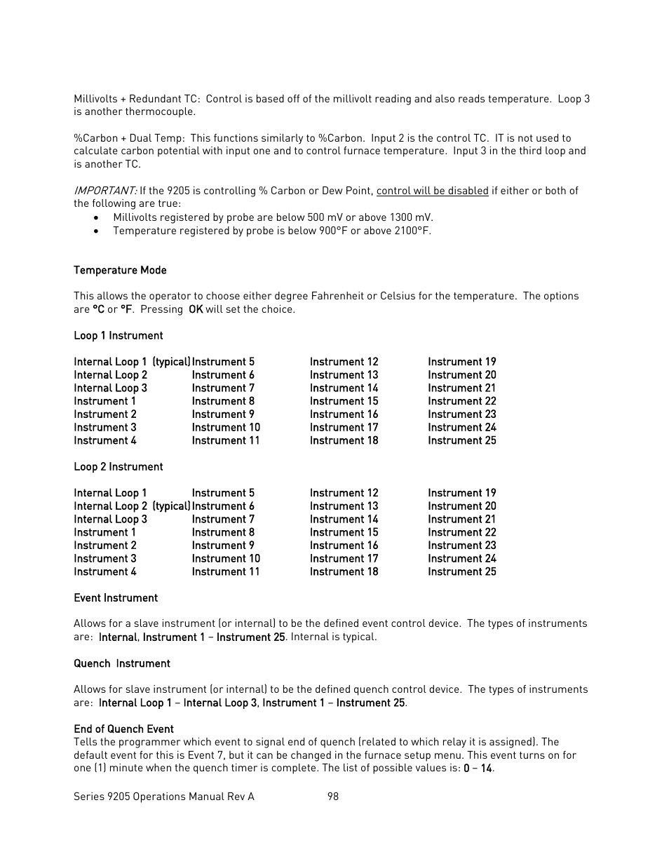 Super Systems 9205 Series User Manual | Page 99 / 235