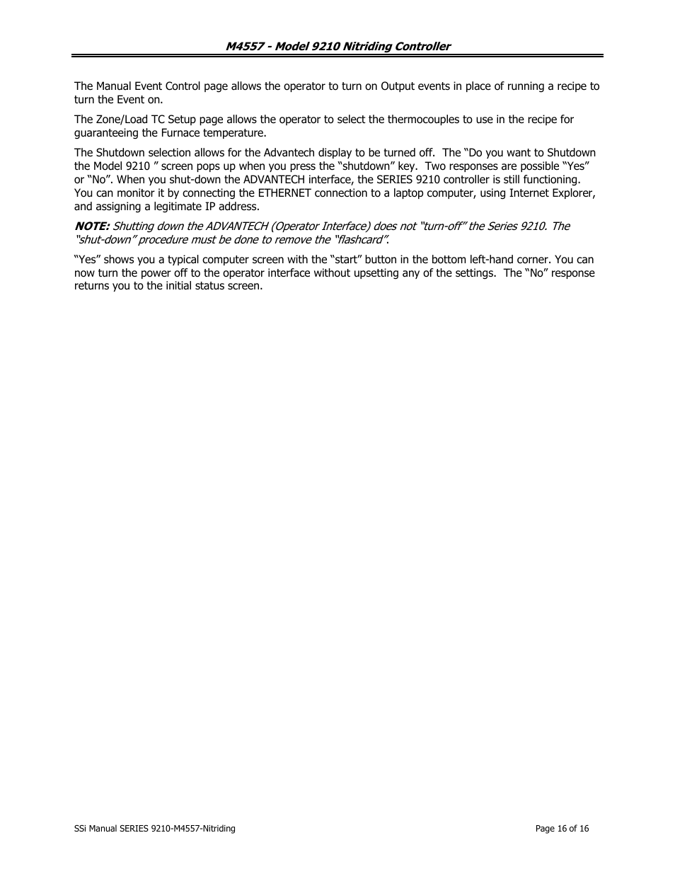 Super Systems 9210 Series User Manual | Page 16 / 65