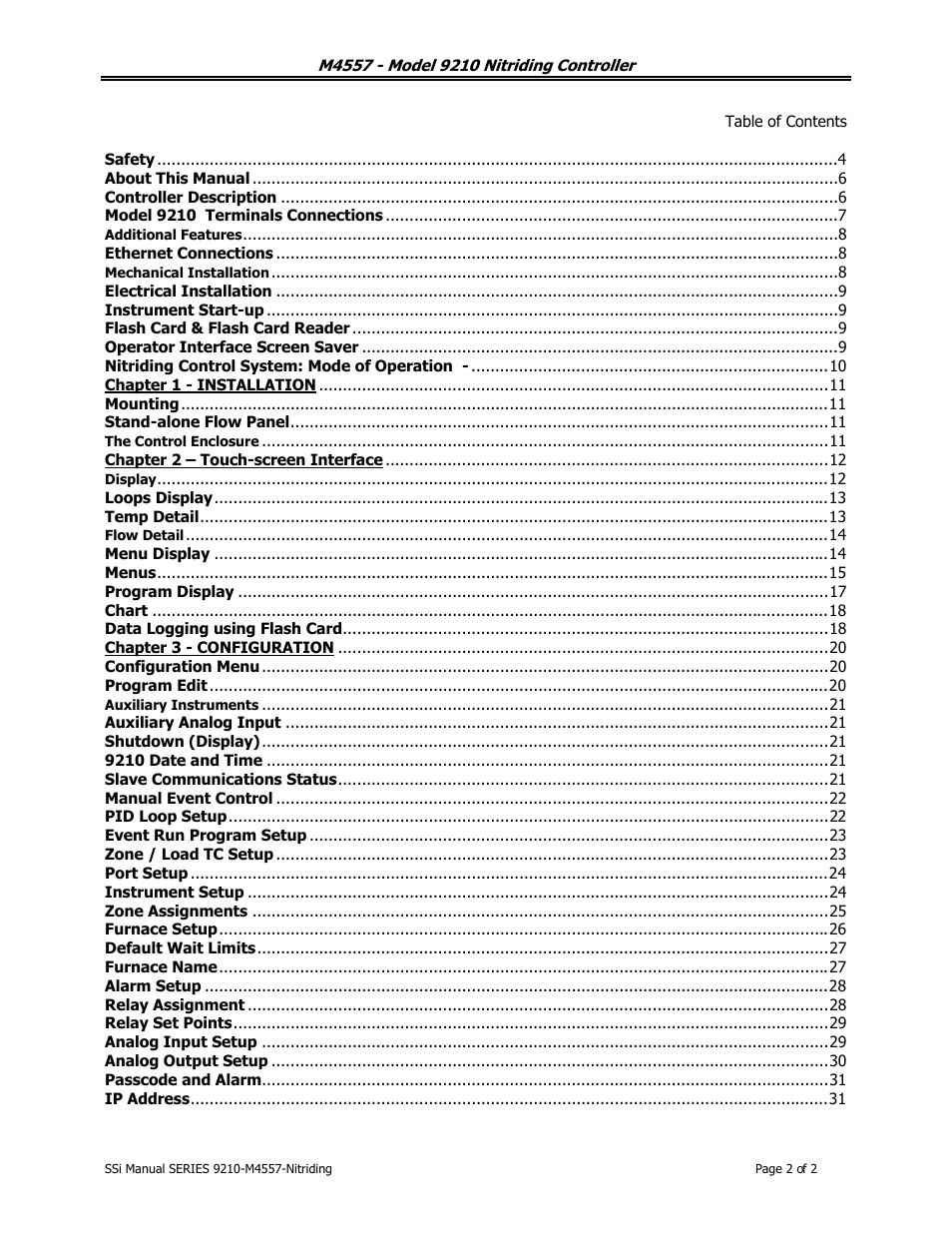 Super Systems 9210 Series User Manual | Page 2 / 65
