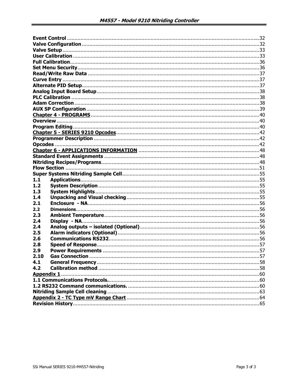 Super Systems 9210 Series User Manual | Page 3 / 65