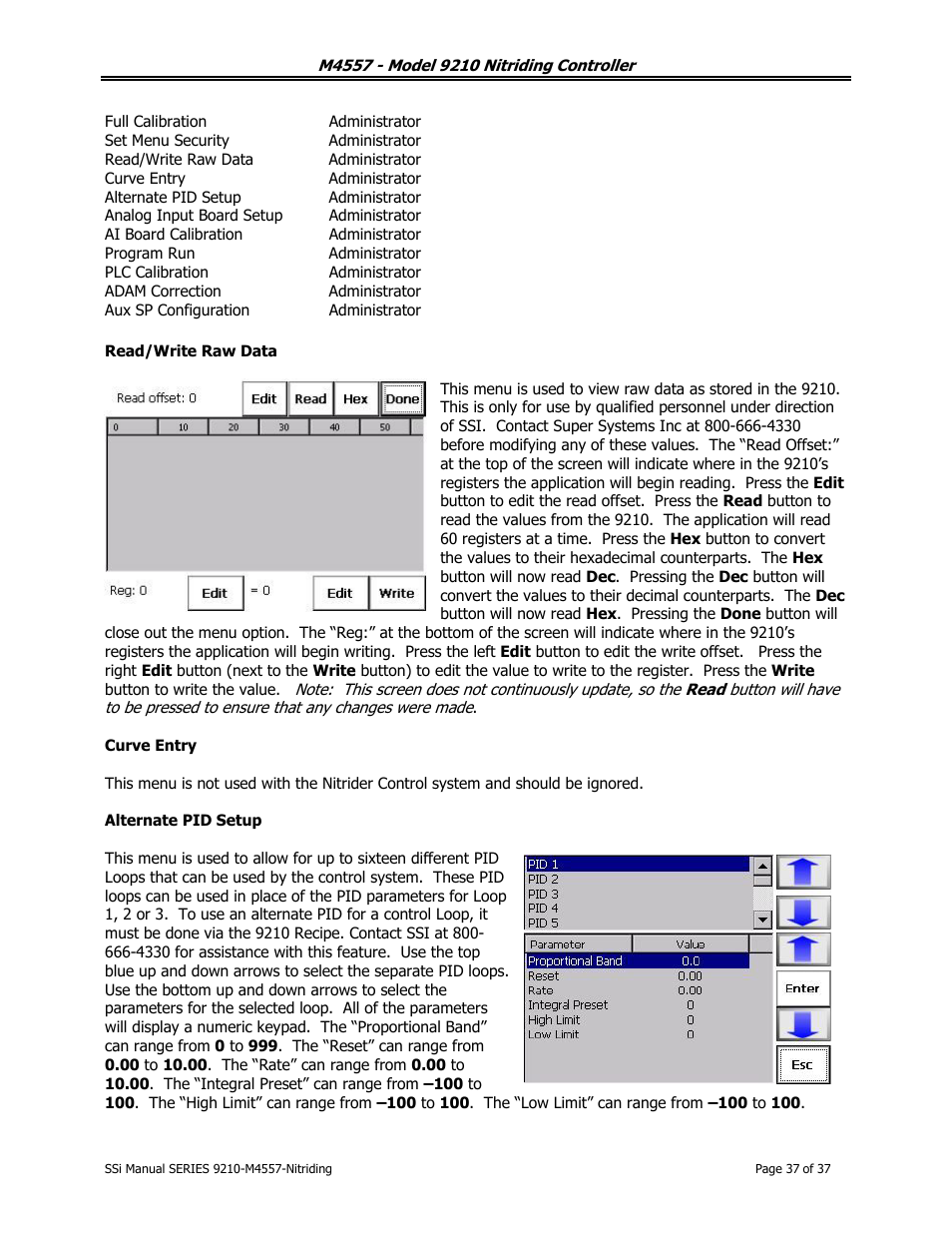Super Systems 9210 Series User Manual | Page 37 / 65