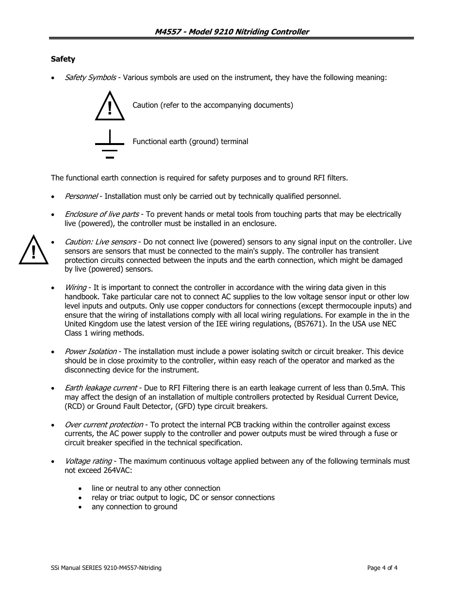 Super Systems 9210 Series User Manual | Page 4 / 65