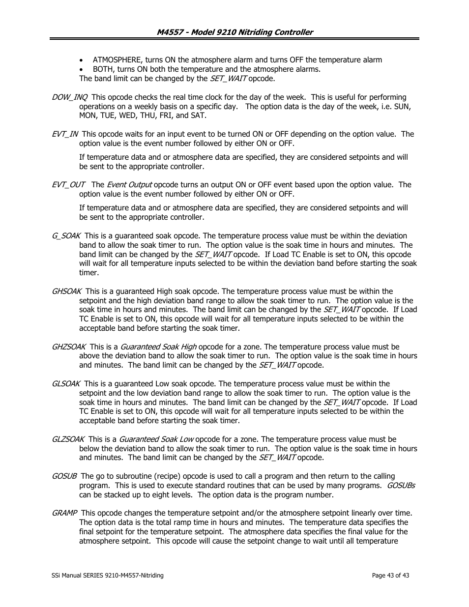 Super Systems 9210 Series User Manual | Page 43 / 65