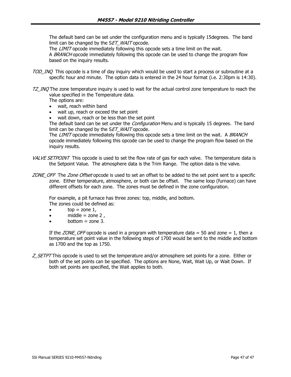 Super Systems 9210 Series User Manual | Page 47 / 65