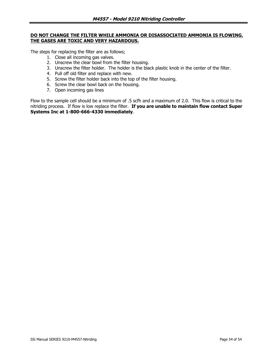 Super Systems 9210 Series User Manual | Page 54 / 65