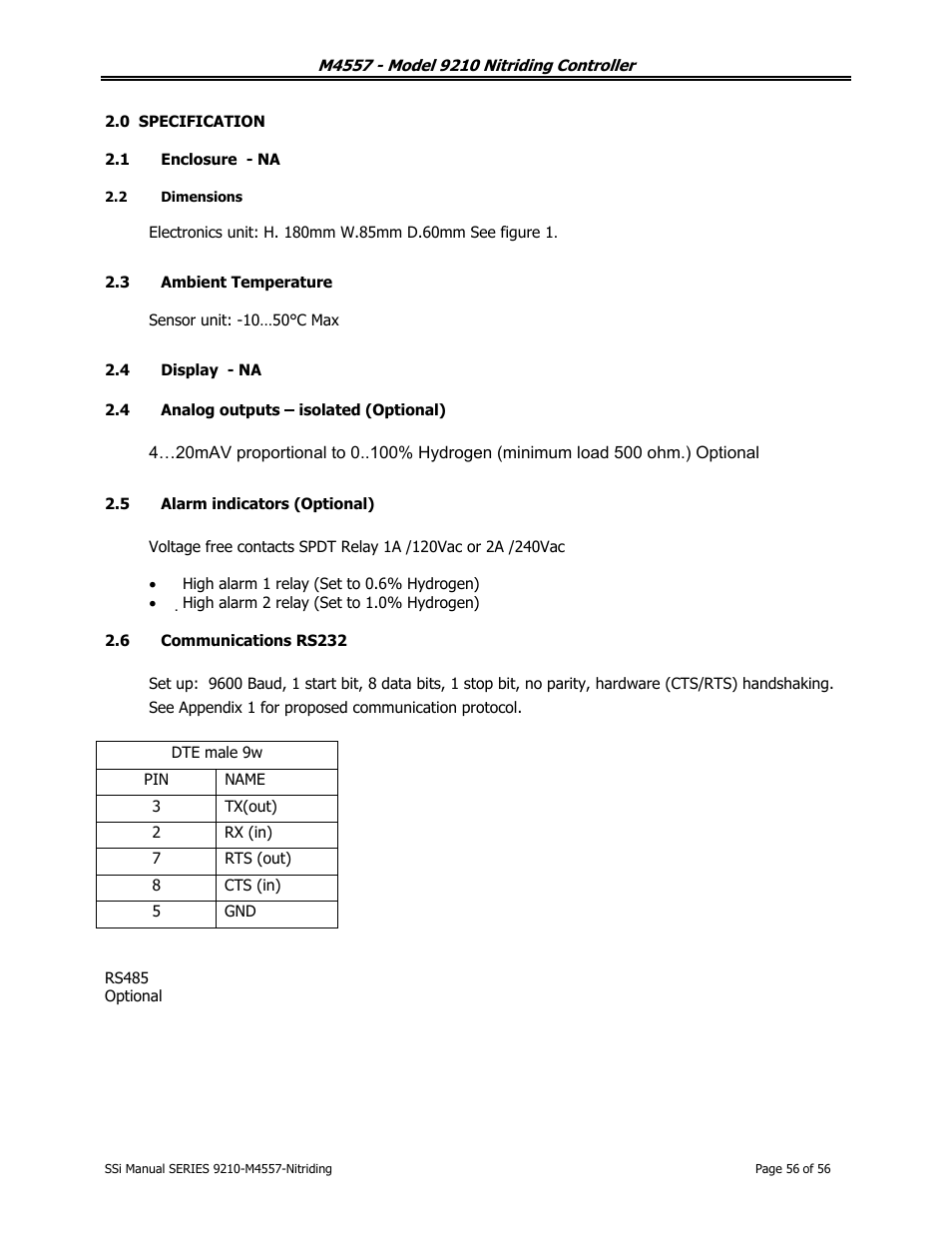 Super Systems 9210 Series User Manual | Page 56 / 65