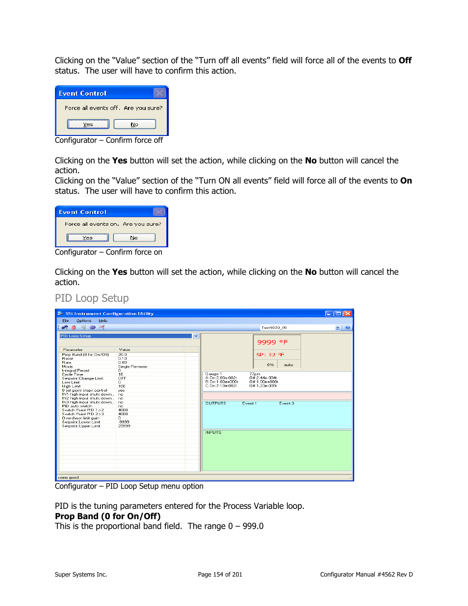 Pid loop setup | Super Systems PC Configurator 2 User Manual | Page 154 / 201