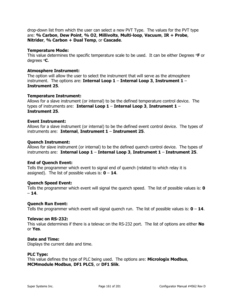 Super Systems PC Configurator 2 User Manual | Page 161 / 201