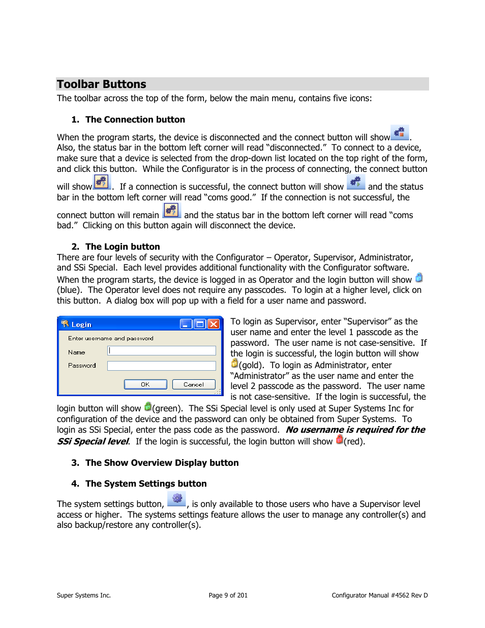 Toolbar buttons | Super Systems PC Configurator 2 User Manual | Page 9 / 201
