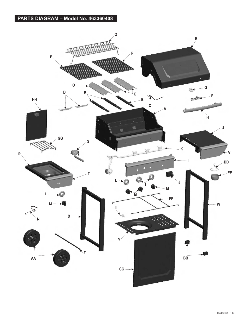 Char-Broil 463360408 User Manual | Page 13 / 28