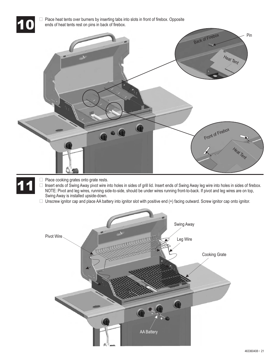 Char-Broil 463360408 User Manual | Page 21 / 28