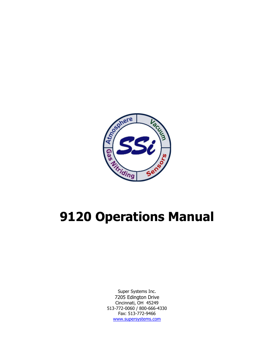 Super Systems 9120 User Manual | 45 pages