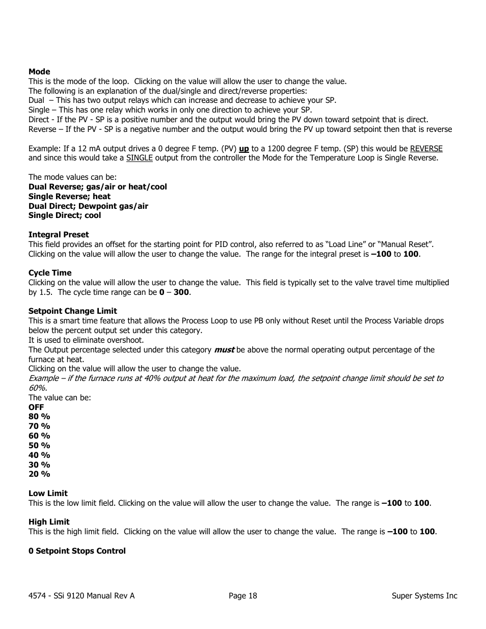 Super Systems 9120 User Manual | Page 18 / 45