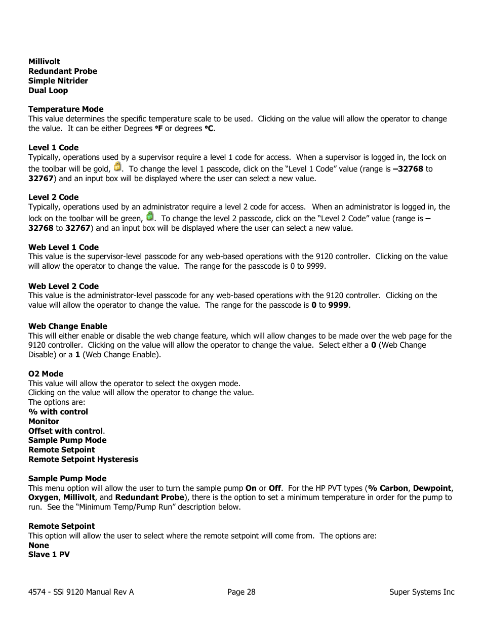 Super Systems 9120 User Manual | Page 28 / 45
