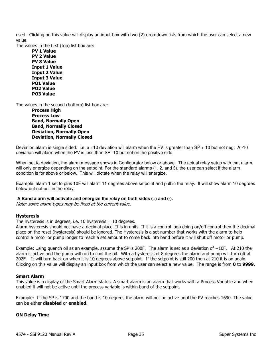 Super Systems 9120 User Manual | Page 35 / 45