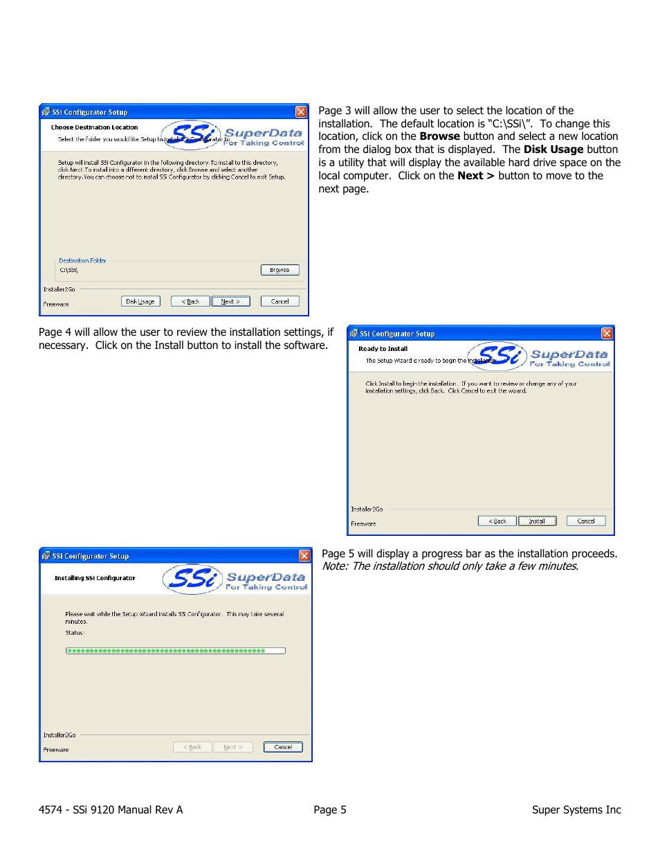 Super Systems 9120 User Manual | Page 5 / 45