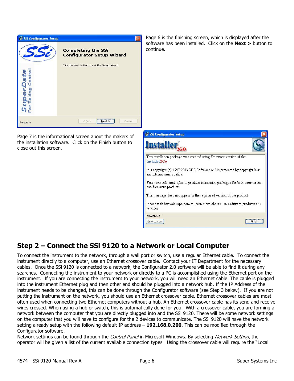 Super Systems 9120 User Manual | Page 6 / 45