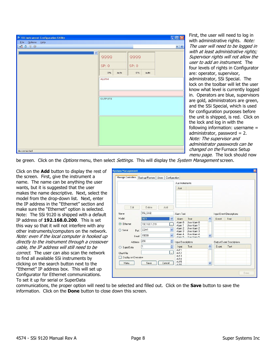 Super Systems 9120 User Manual | Page 8 / 45