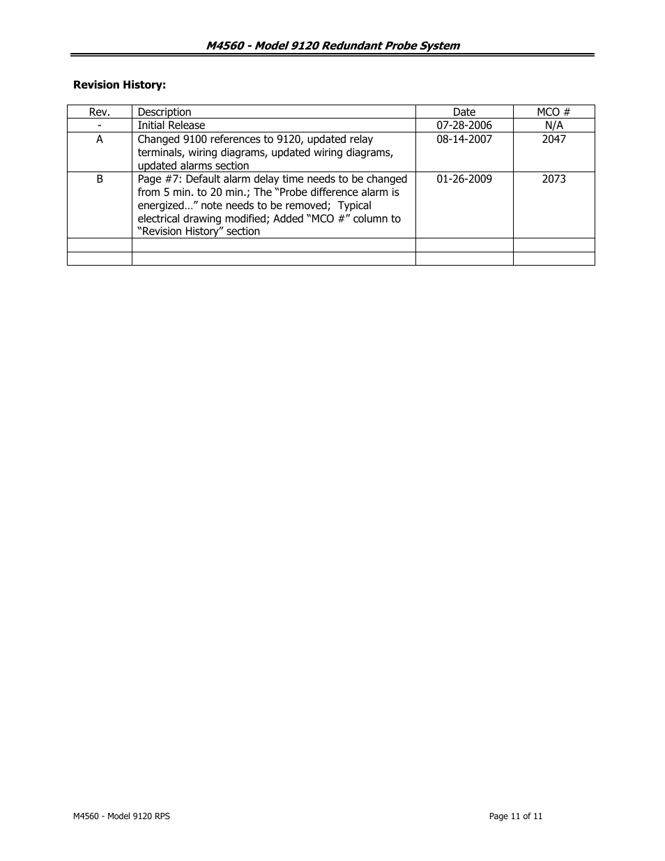 Super Systems 9120 RPS User Manual | Page 11 / 11