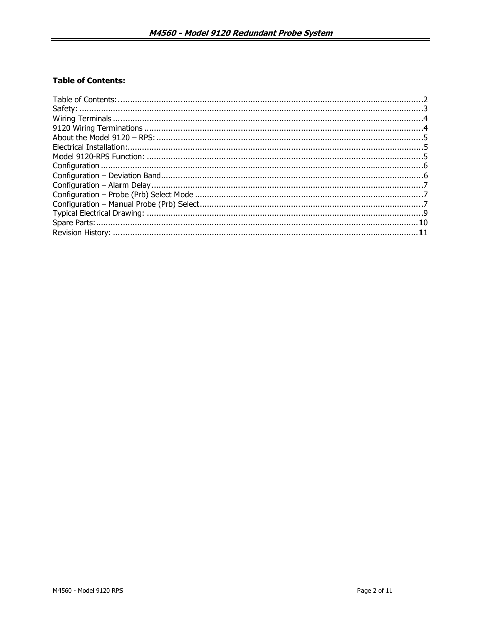 Super Systems 9120 RPS User Manual | Page 2 / 11