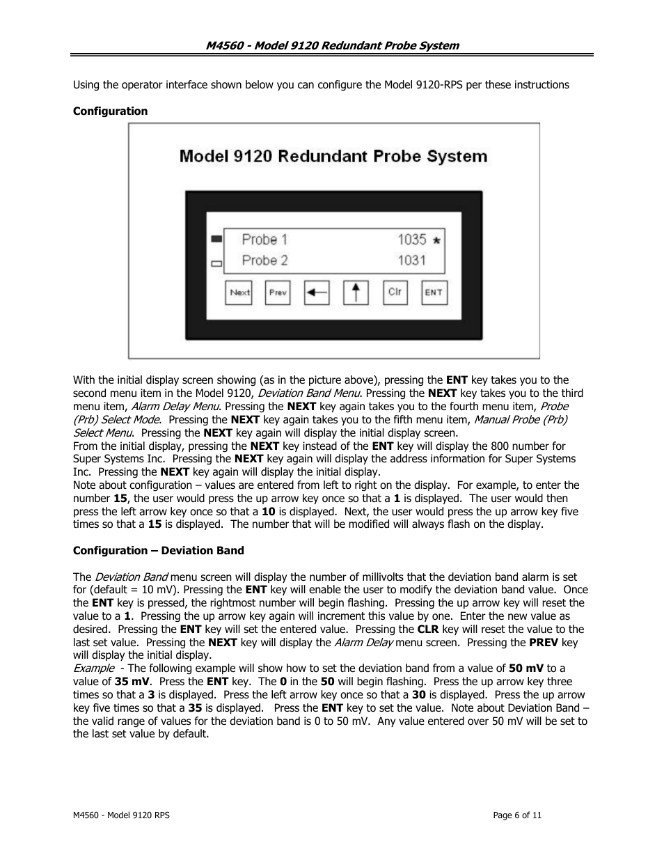 Super Systems 9120 RPS User Manual | Page 6 / 11