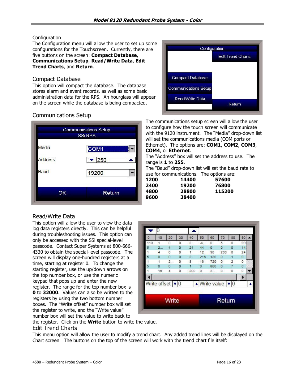 Super Systems 9120 RPSC User Manual | Page 16 / 23