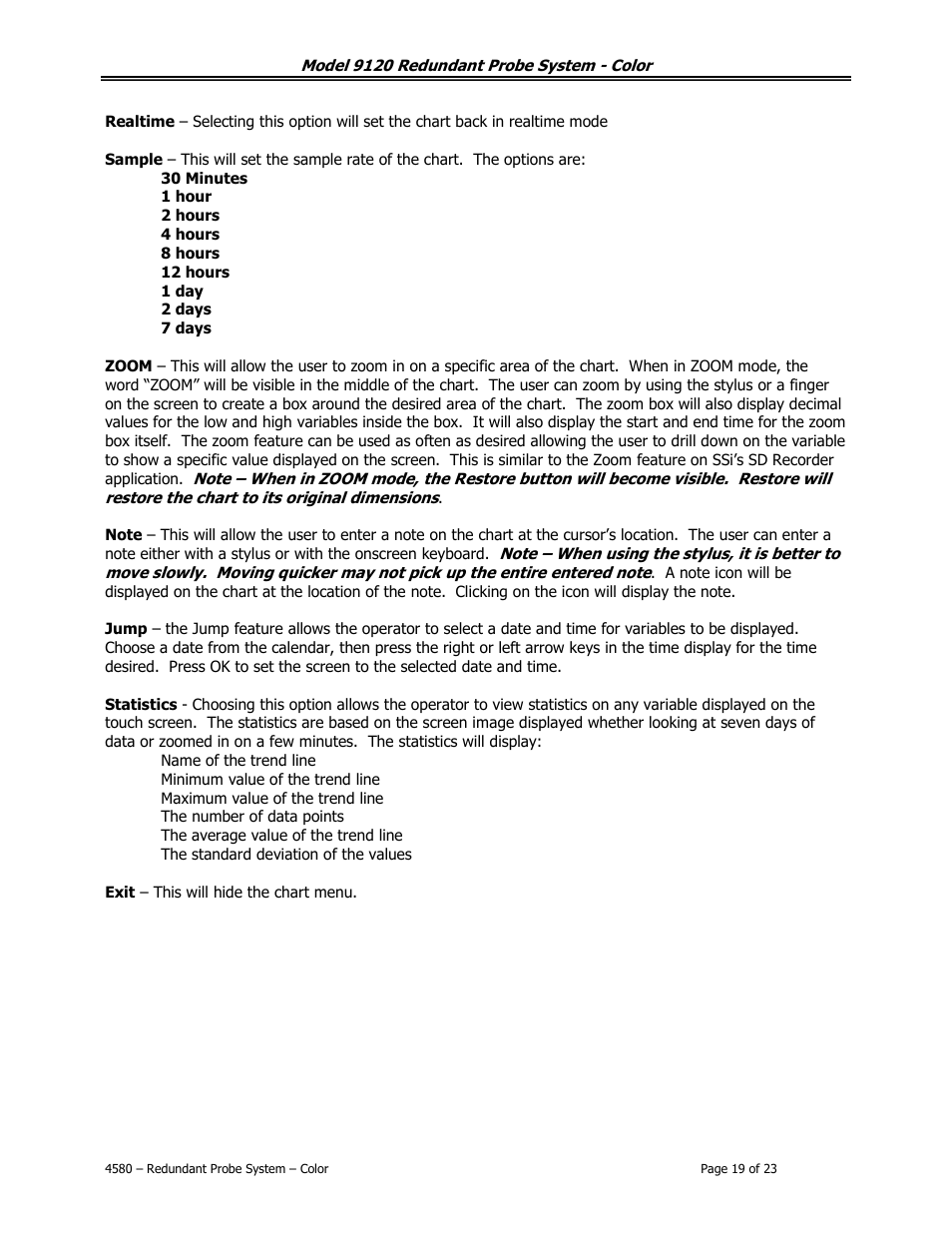 Super Systems 9120 RPSC User Manual | Page 19 / 23