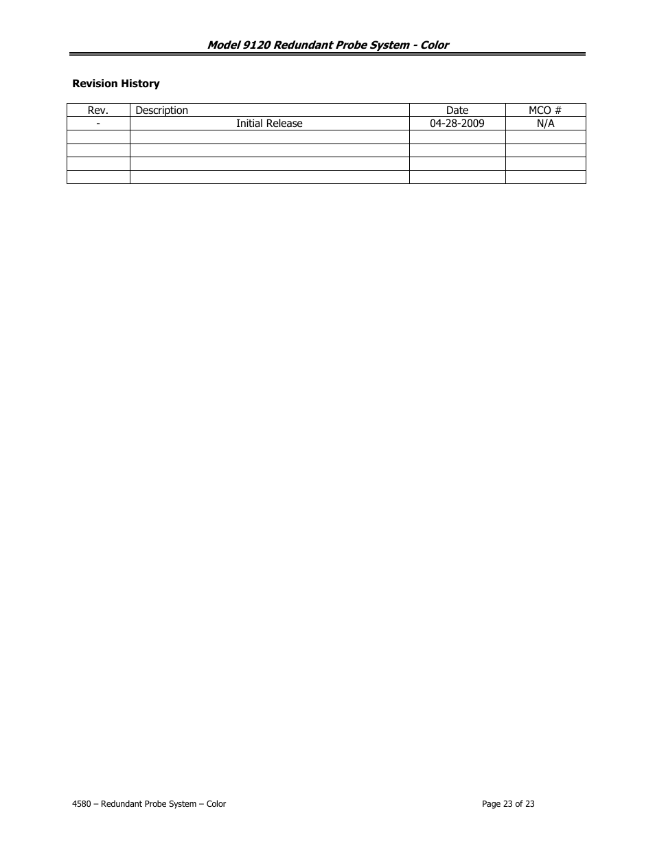 Super Systems 9120 RPSC User Manual | Page 23 / 23