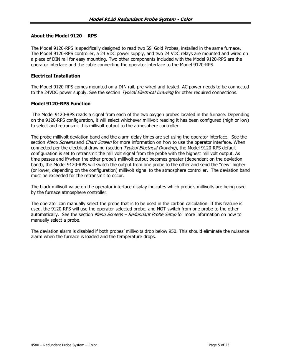 Super Systems 9120 RPSC User Manual | Page 5 / 23