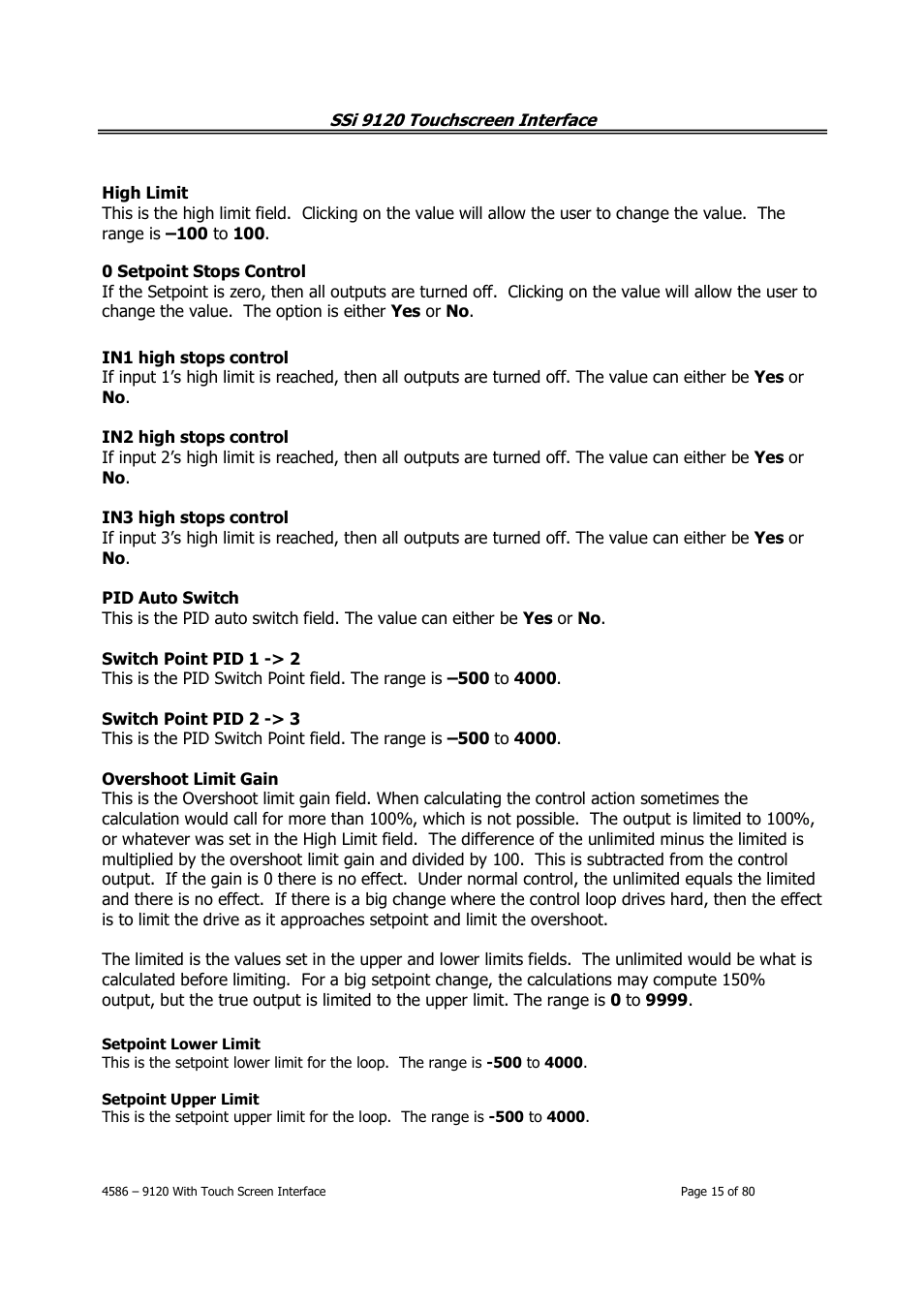 Super Systems 9120 with TS User Manual | Page 15 / 80